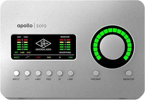 Universal Audio Apollo Solo Heritage Edition Thunderbolt 3 Audio Interface with UAD DSP