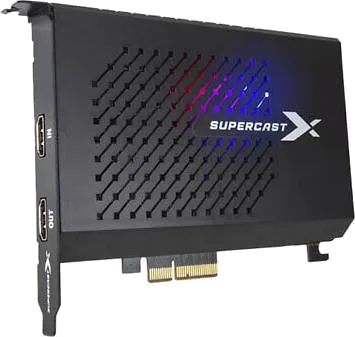 Open Box Supercast X LiVE4K UHD HDR Internal PCIe Capture Card
