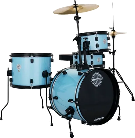 Ludwig Pocket Kit - Crystal Blue Sparkle
