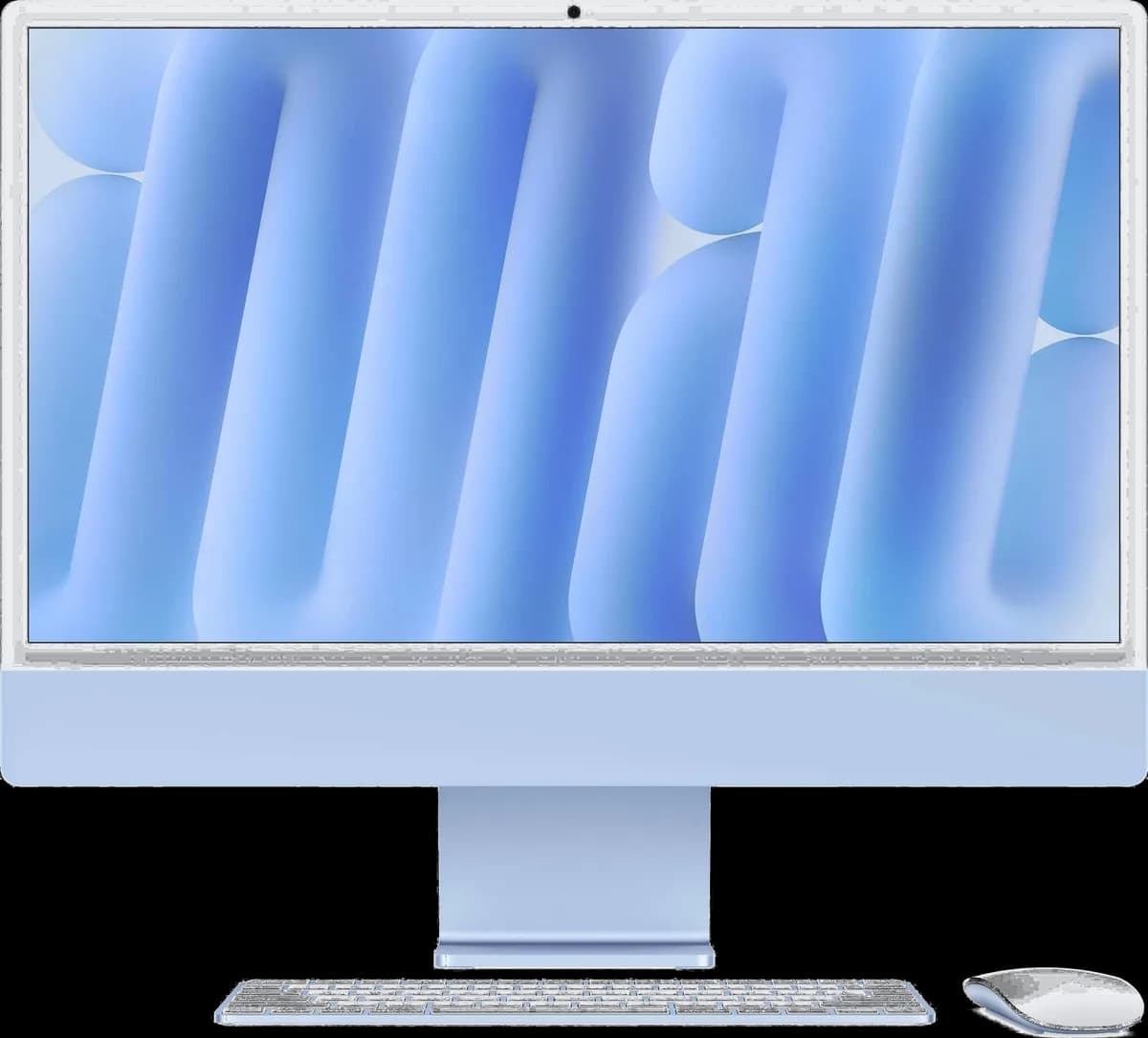 Apple iMac 24" M4 8-Core CPU 16GB RAM 256GB SSD MacOS Blue All-in-One Desktop