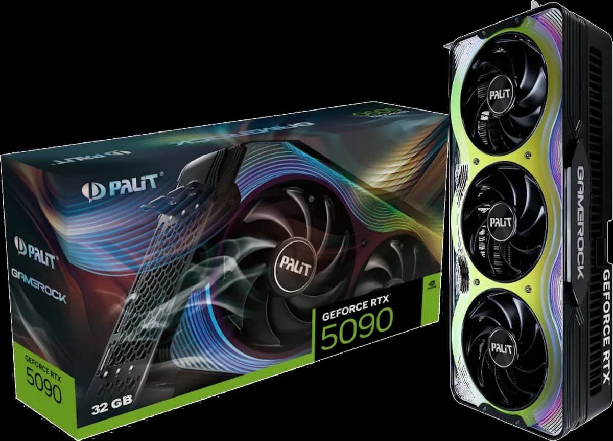 PALIT NVIDIA GeForce RTX 5090 32GB GAMEROCK ARGB Blackwell Graphics Card