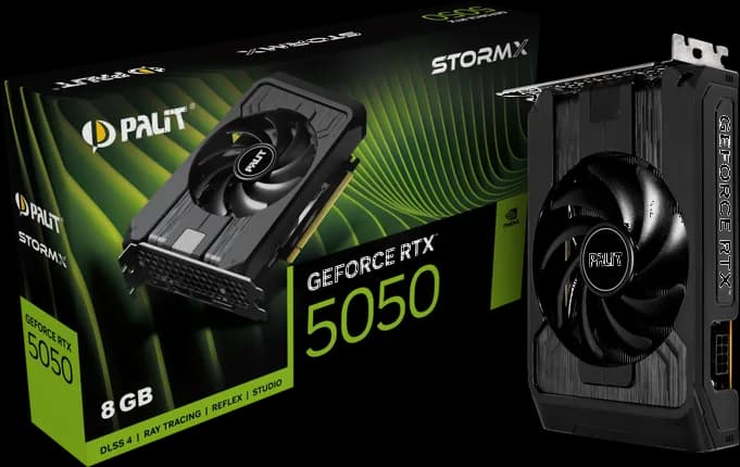 Palit NVIDIA GeForce RTX 5050 STORMX 8GB Blackwell Graphics Card