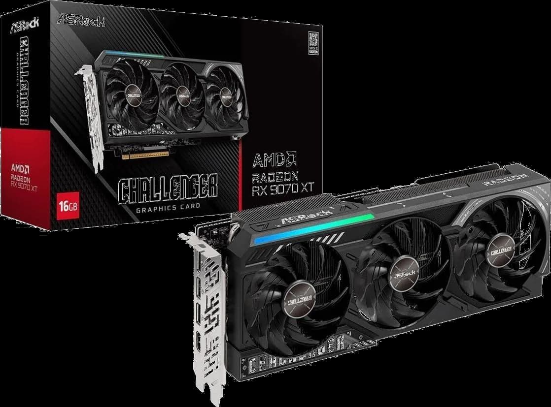ASRock AMD Radeon RX 9070 XT Monster Hunter Wilds Edition 16GB Graphics Card