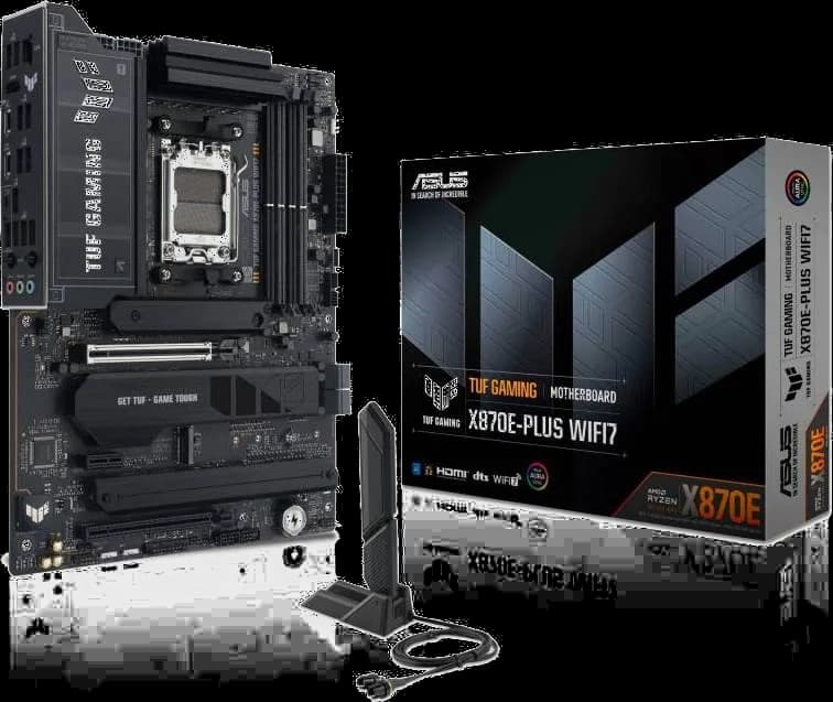 ASUS TUF GAMING X870E-PLUS WIFI7 AM5 DDR5 PCIe 5.0 ATX Motherboard