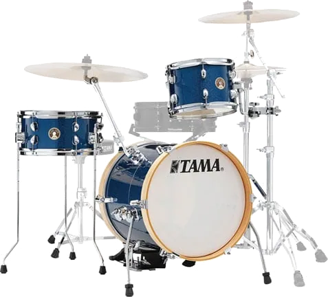 Tama Club Jam Drum 3pc Suitcase Kit Shell Pack Indigo Sparkle