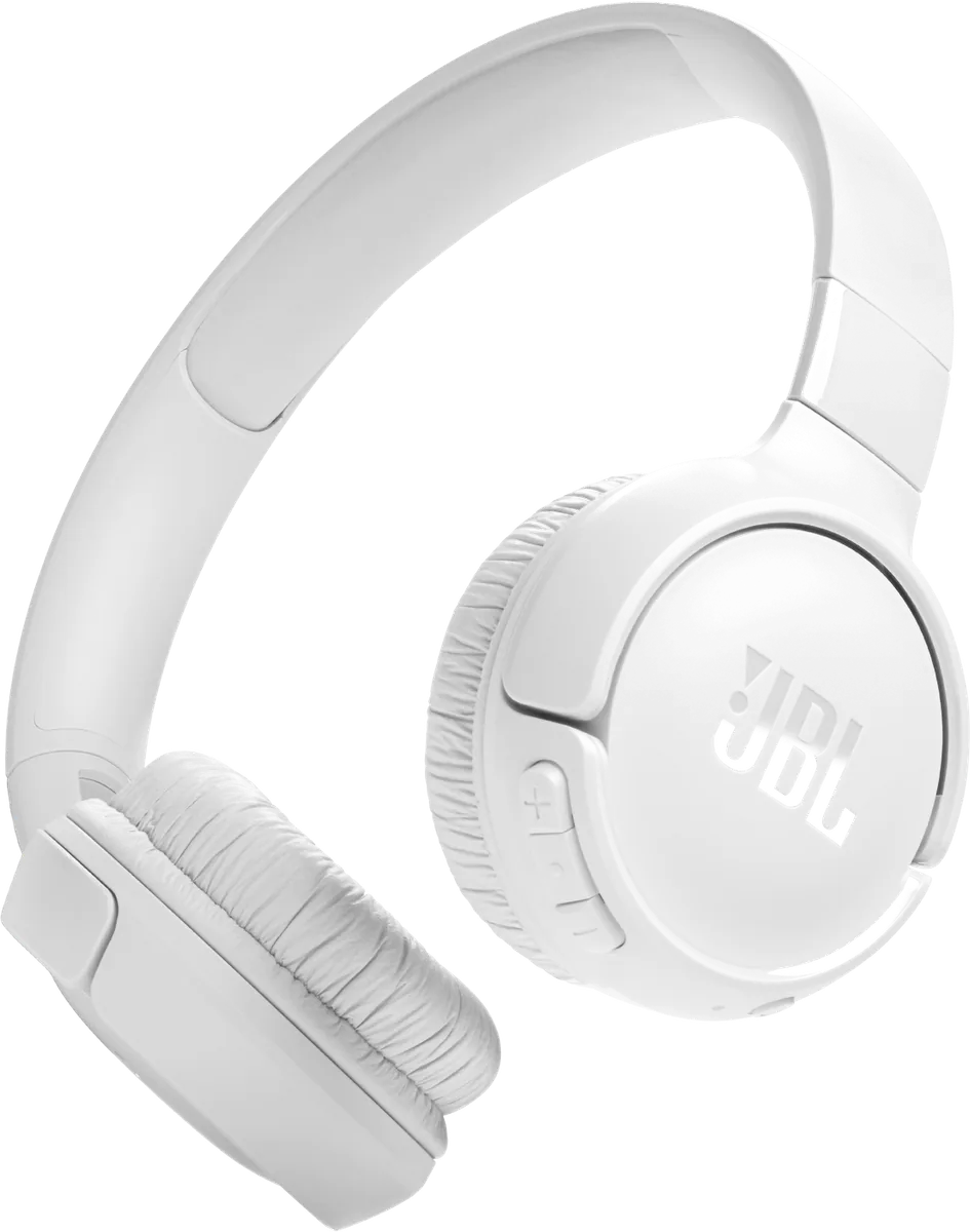 JBL Tune 520BT White Wireless Bluetooth On Ear Foldable Headset Music & Calls