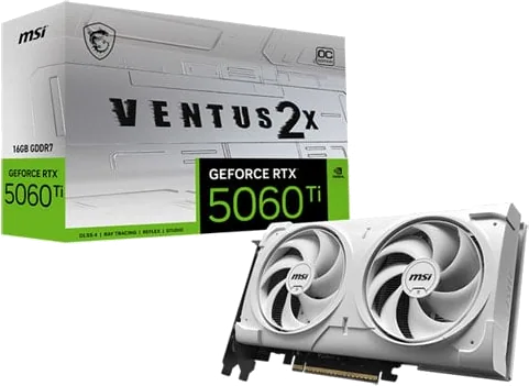 MSI GeForce RTX 5060 Ti VENTUS 2X OC WHITE PLUS 16GB