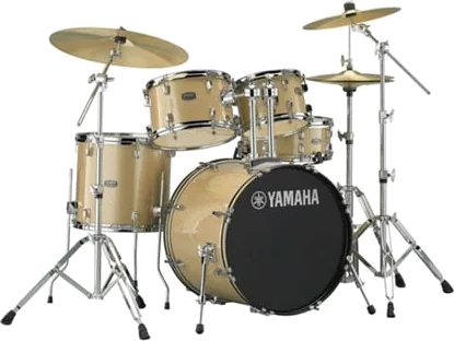 Yamaha Rydeen Shell Pack Champagne Glitter with Hardware & Cymbals