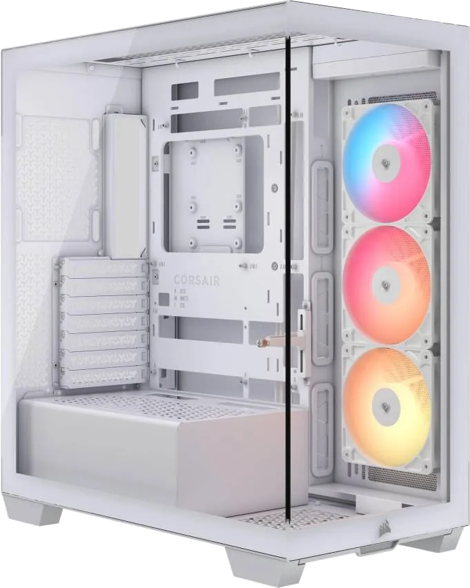 CORSAIR 3500X RS-R ARGB White Tempered Glass Mid Tower PC Case